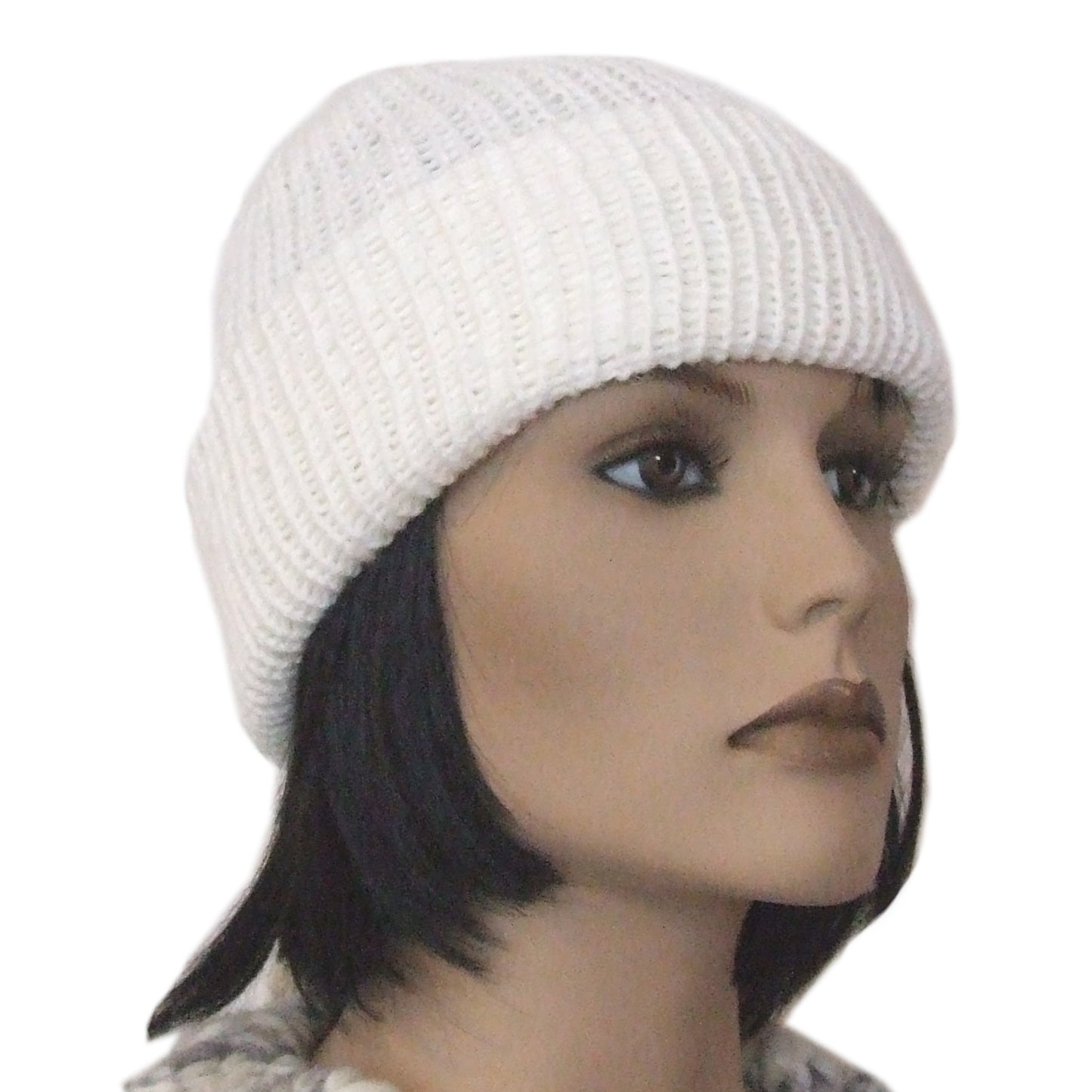 Wool hat cap for men and women unisex handcrafted SIMPLE reverse Acrylic Top
