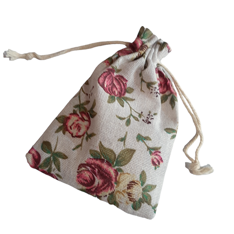 Jute rose bag gift box (bijou or pacifier holder)