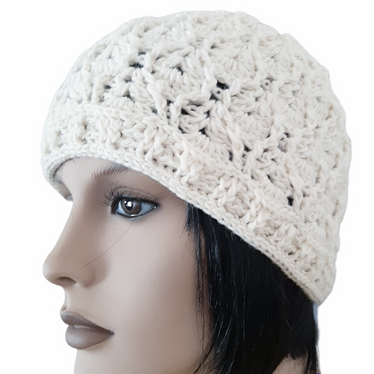 INTRECCI handcrafted crochet women's wool cap